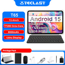 Teclast T65 2025 – Tablet 13,4” Android 15 con Tastiera e Mouse Wireless | 8GB RAM, 128GB ROM, Octa-Core